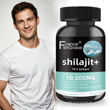 Shecome Shilajit Cápsulas 10:1 Extrato de Suporte de Energia